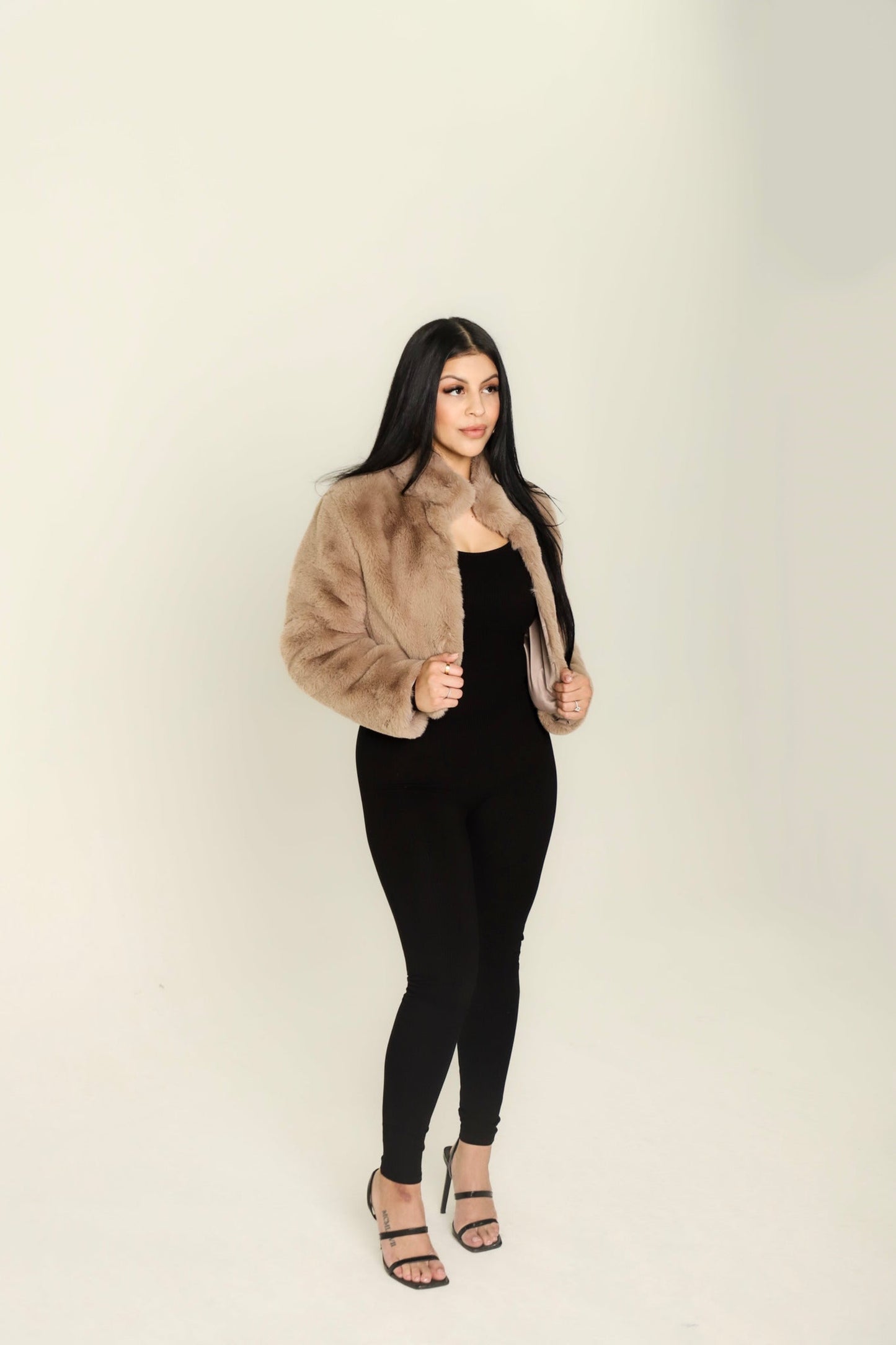 Tan Faux Fur Jacket