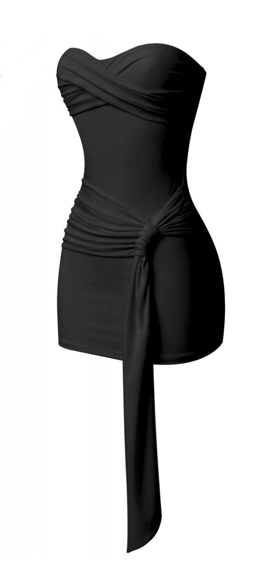 Sakura onyx mini dress