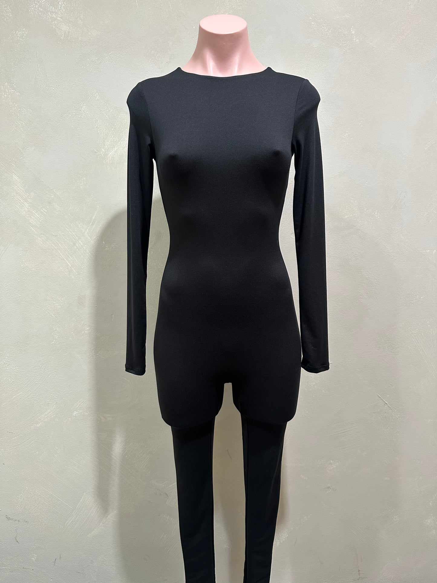 black long sleeve jumpsuit
