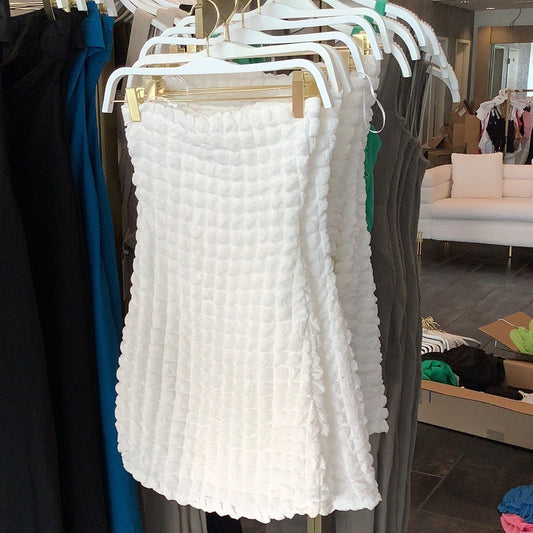 Textured Fabric Tube Dress